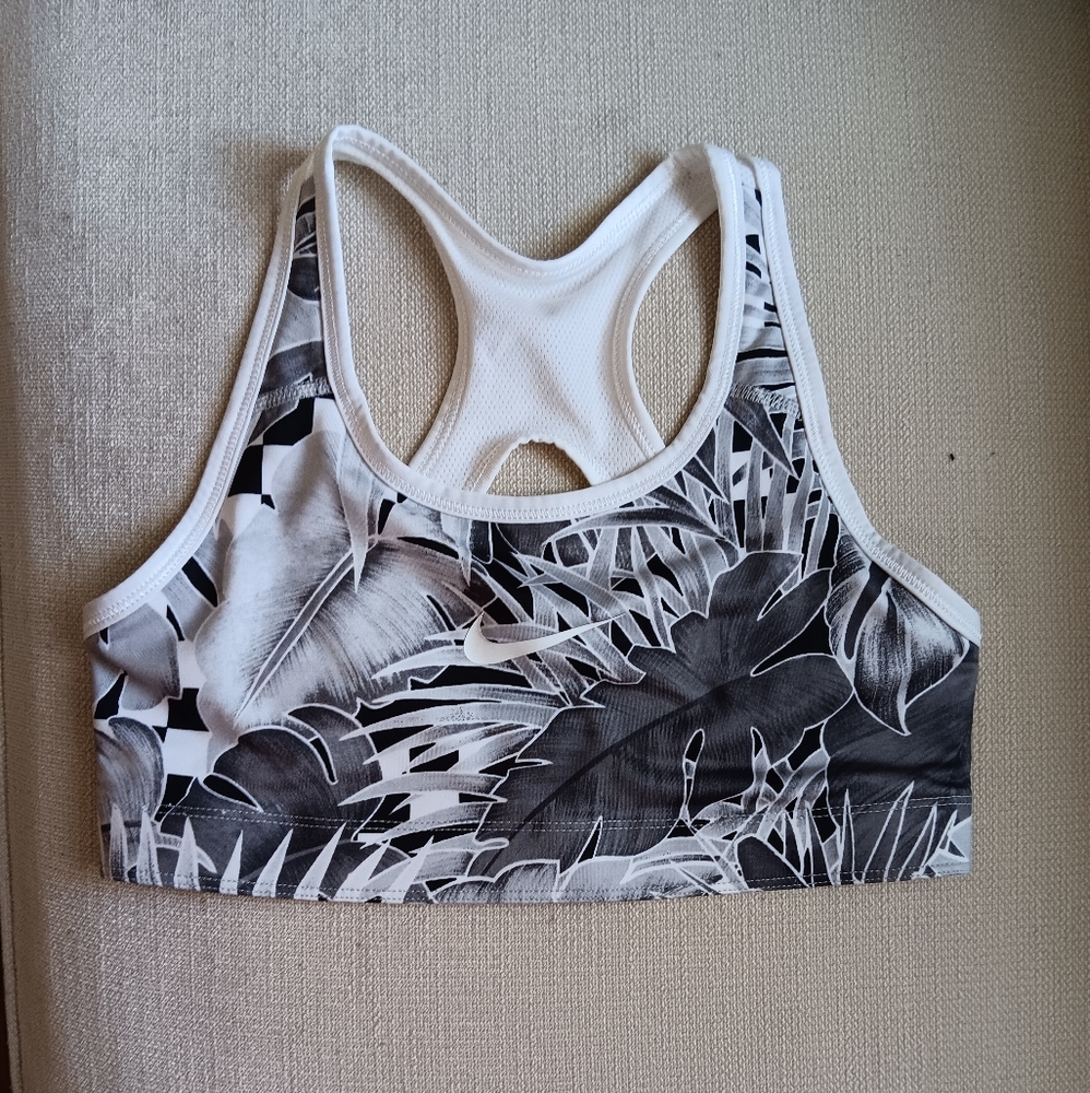 Nike Black and White Sports Bra